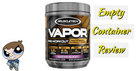 MuscleTech Vapor One Pre-Workout Empty Container Review | The Blog of Bryon Lape